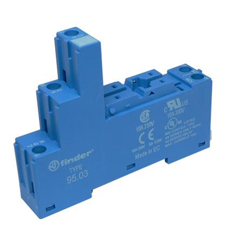 ZOCCOLO A VITE PER RELE' 1 SCAMBIO