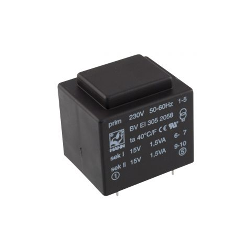 TRASFORMATORE 15 VOLT 3VA CIRCUITO STAMPATO