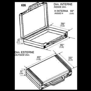 VALIGIETTA IN PLASTICA NERA