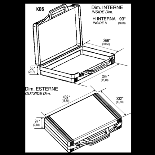VALIGIETTA IN PLASTICA NERA