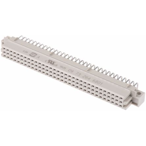 CONNETTORE DIN41612  FEMM. 90° 32+32 AC