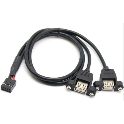 2 PRESE USB DA PANNELLO CON CAVO