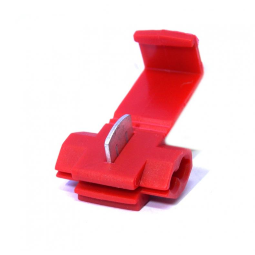 MORSETTO RUBACORRENTE ROSSO (0.5-1.5 MMQ) CF.100 PZ.