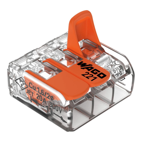 MORSETTO 3 POLI A LEVA