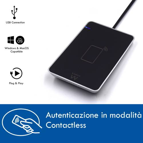 Lettore RFID CONTACTLESS per l'uso della Carta d'Identità Elettronica (CIE)