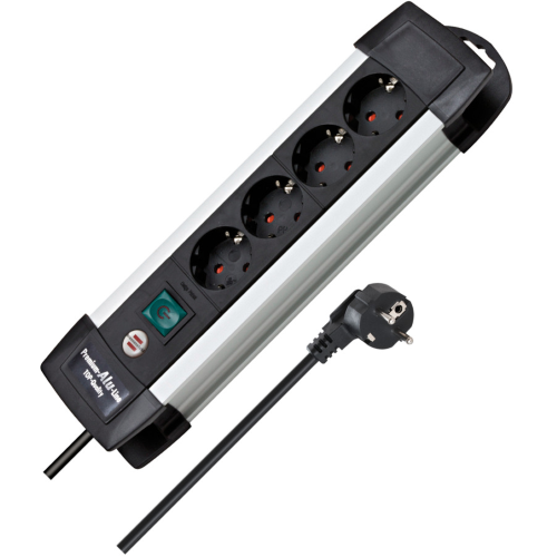 MULTIPRESA 4 POSTI SCHUKO  ALTA QUALITA' CON CAVO 1.8 METRI