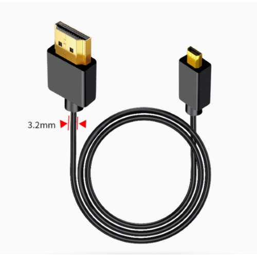 CAVO SOTTILE HDMI/MICRO HDMI 4K DA 0.5 METRI