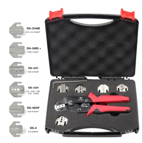 PINZA CRIMPATRICE UNIVERSALE CON 6 INSERTI 