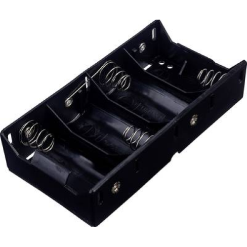 PORTA BATTERIA PER 4  PILE  TORCIA "D"