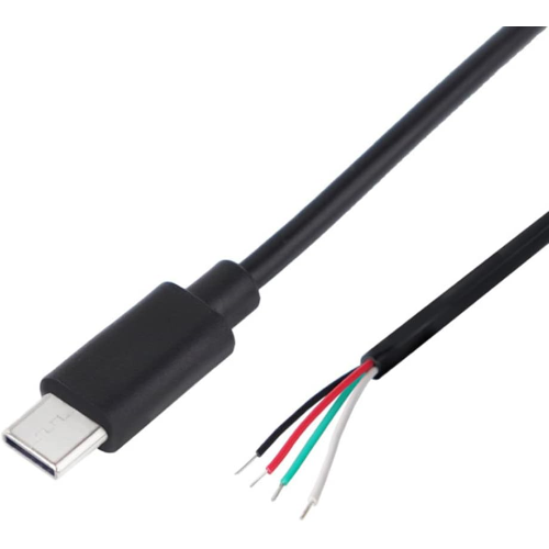 CONNETTORE USB "C" MASCHIO  CON CAVO 4 POLI 1 METRO