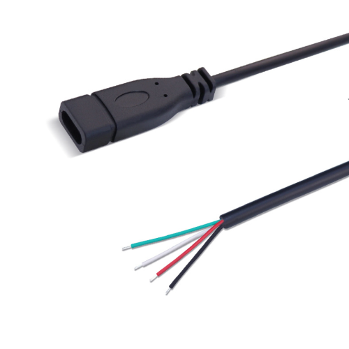 CONNETTORE USB "C" FEMMINA  CON CAVO 4 POLI 1 METRO