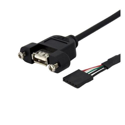 PRESA USB "A" DA PANNELLO CON CAVO 