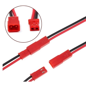 CONN.2 POLI M+F JST PASSO 2.54 MM CON FILI