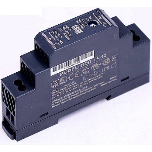 ALIMENT. MEANWELL BARRA DIN 12V 1.25 AMPERE 15 WATT