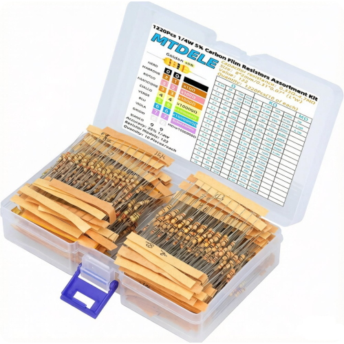 KIT 1220 RESISTENZE 1/4 WATT 5%  0.33 - 4M7 OHM
