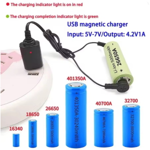 CARICABATTERIA BATTERIA LITIO 1 ELEMENTO MAGNETICO